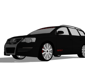 现代大众汽车su模型