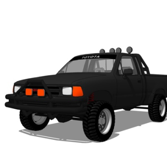 现代丰田汽车su模型