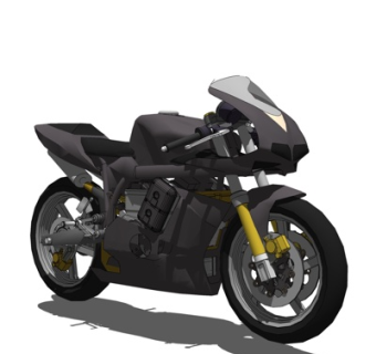现代摩托车su模型