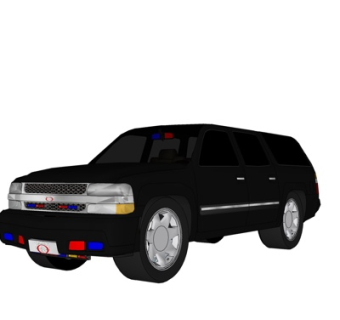 现代越野车su模型