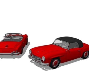 现代跑车su模型