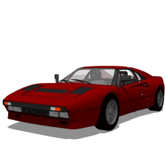 现代小汽车su模型