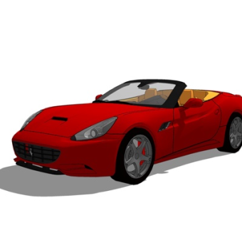 现代跑车su模型