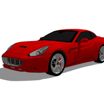 现代跑车su模型