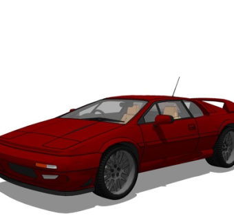 现代跑车su模型