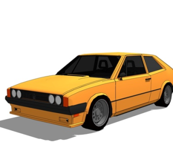 现代大众汽车su模型