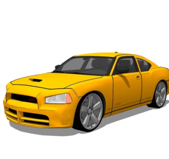 现代跑车su模型