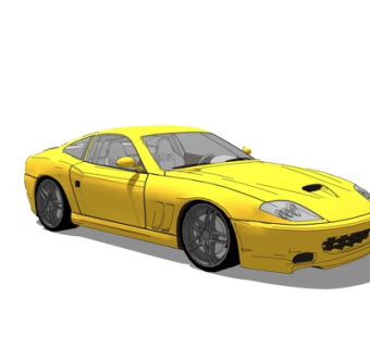 现代跑车su模型