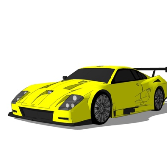 现代跑车su模型