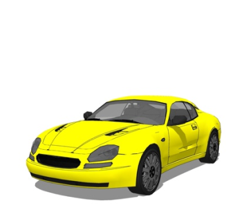 现代跑车su模型