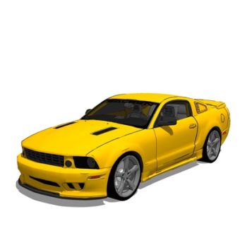 现代跑车su模型