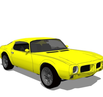 现代跑车su模型