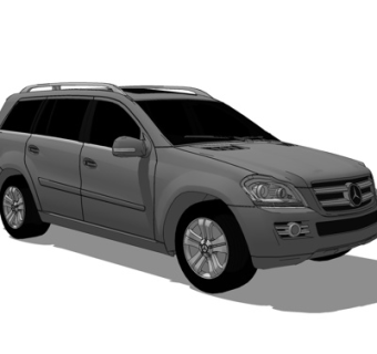 现代奔驰汽车su模型