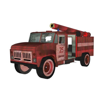 现代军用汽车su模型