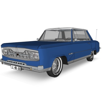 现代皮卡车su模型