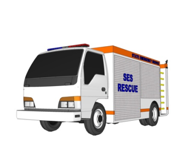 现代大货车su模型