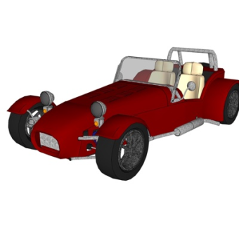 现代老爷车su模型