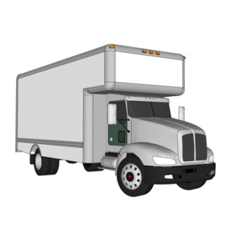 现代广告车su模型