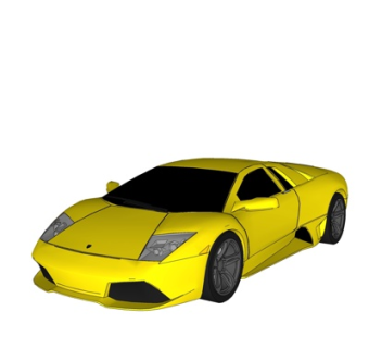 现代保时捷跑车su模型