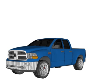 现代运输车su模型