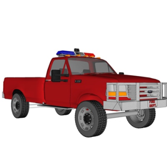 现代故障车su模型