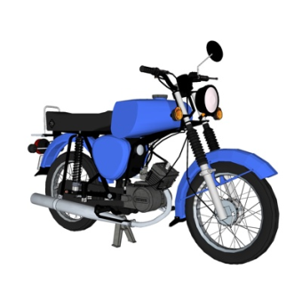 现代摩托车su模型