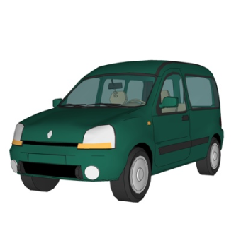 现代小汽车su模型