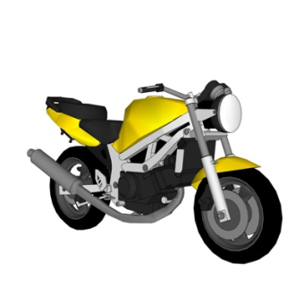 现代摩托车su模型