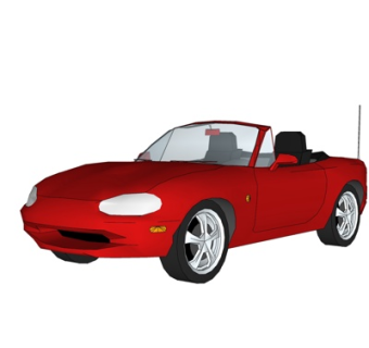 现代跑车su模型