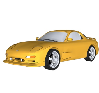 现代跑车su模型