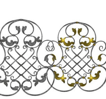 欧式雕花su模型