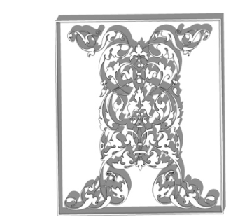 欧式雕花su模型