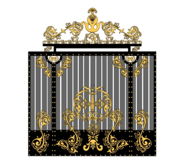 欧式铁艺护栏su模型