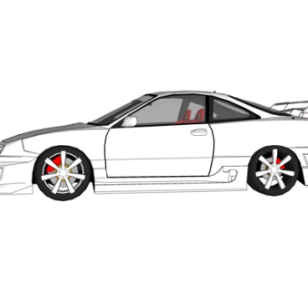 现代汽车su模型