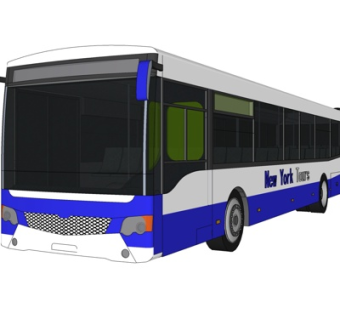现代巴士su模型