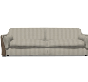 现代布艺双人沙发su模型