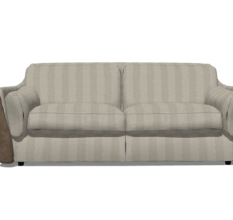 现代布艺双人沙发su模型