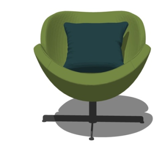 现代休闲椅su模型