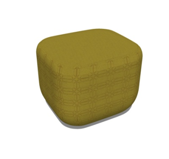 现代布艺沙发凳su模型