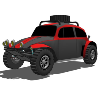 现代汽车su模型