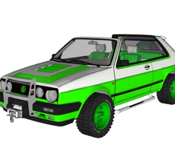 现代汽车su模型