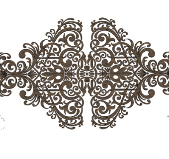 欧式雕花su模型