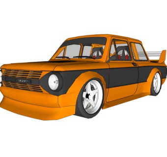 现代汽车su模型