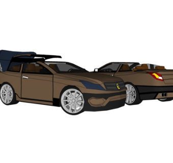 现代汽车su模型