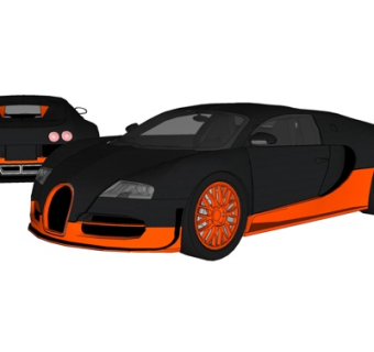 现代汽车su模型