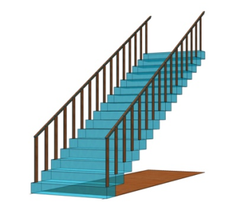 现代楼梯su模型