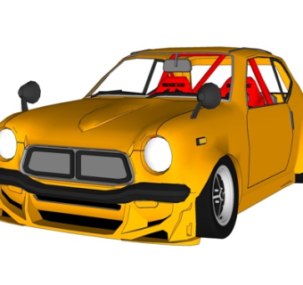 现代汽车su模型