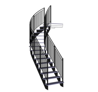 现代楼梯su模型