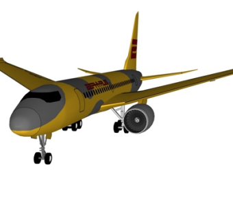 现代飞机su模型