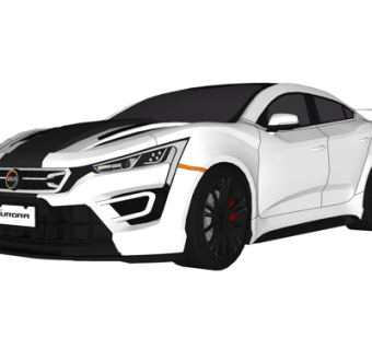 现代汽车su模型